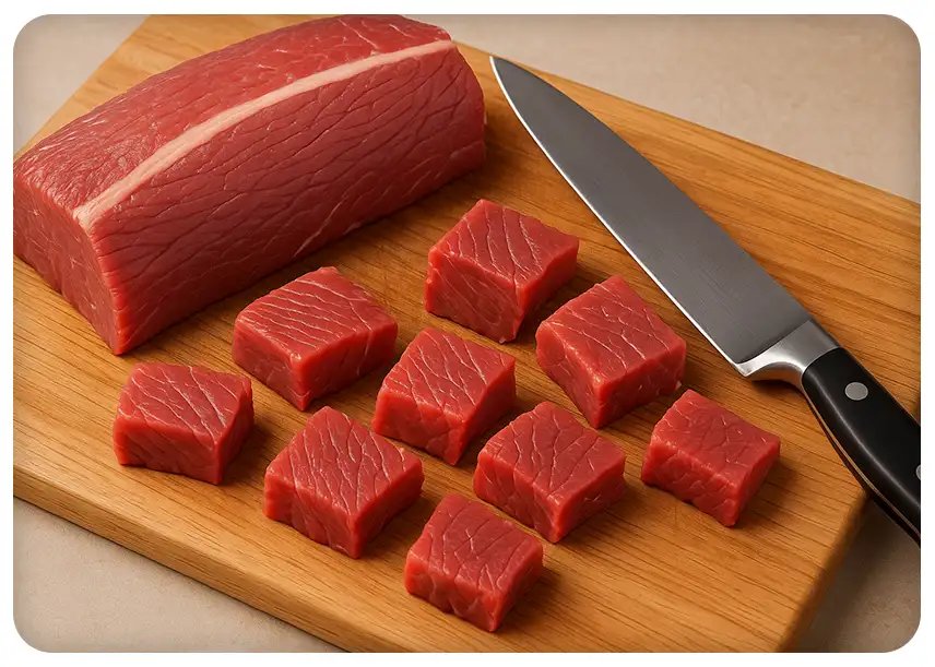 برش اشتباه گوشت